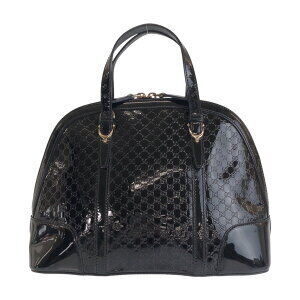 Gucci Vernis ssima black Patent handbag leather